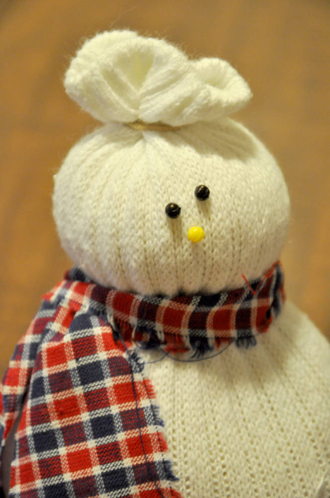 Bonhommes de neige avec des chaussettes