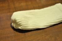 Bonhommes de neige avec des chaussettes