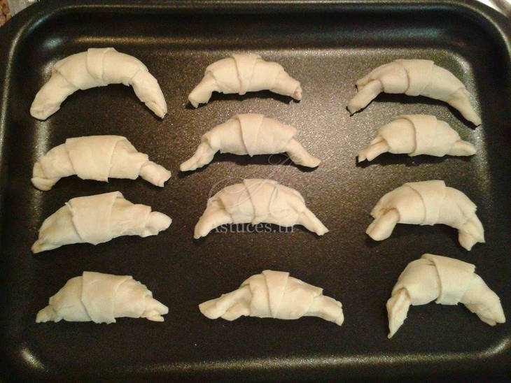 Mini croissants au Nutella