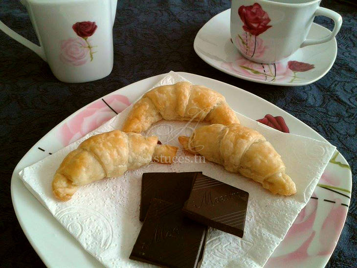 Mini croissants au Nutella