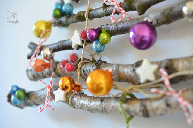 Sapin de Noel avec des branches d'arbre