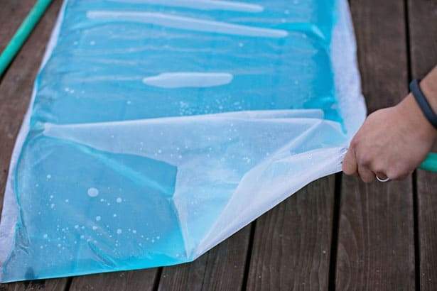remplissage du matelas