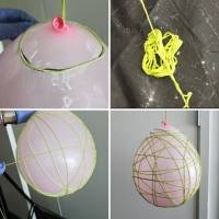 Suspension luminaire en laine