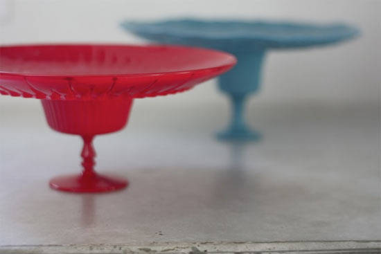 Assiette à gâteau sur pied