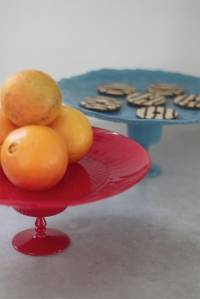 Assiette à gâteau sur pied