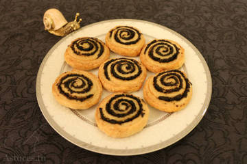 Biscuits salés roulés