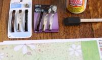 Barrettes à cheveux relookées avec du papier scrapbooking