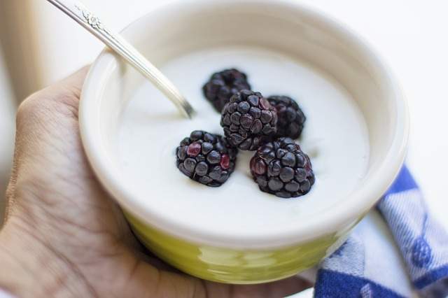 bol de yaourt aux fruits rouges