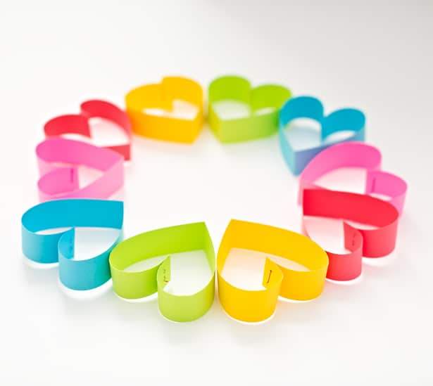 coeurs en cercle
