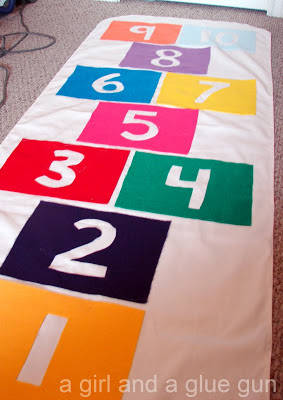 Tapis de jeu la marelle