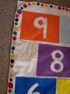 Tapis de jeu la marelle