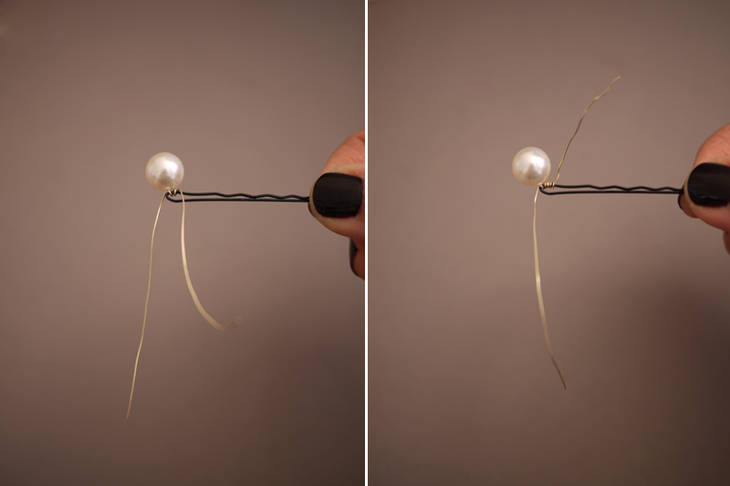 Epingles à cheveux avec perles