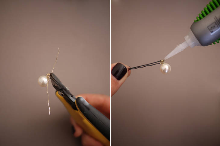 Epingles à cheveux avec perles