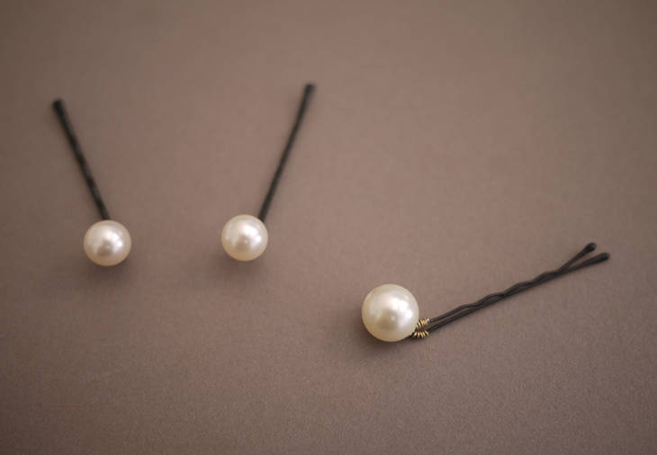 Epingles à cheveux avec perles