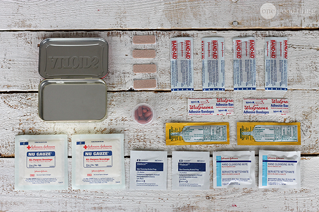mini-kit de premiers soins à composer soi-même
