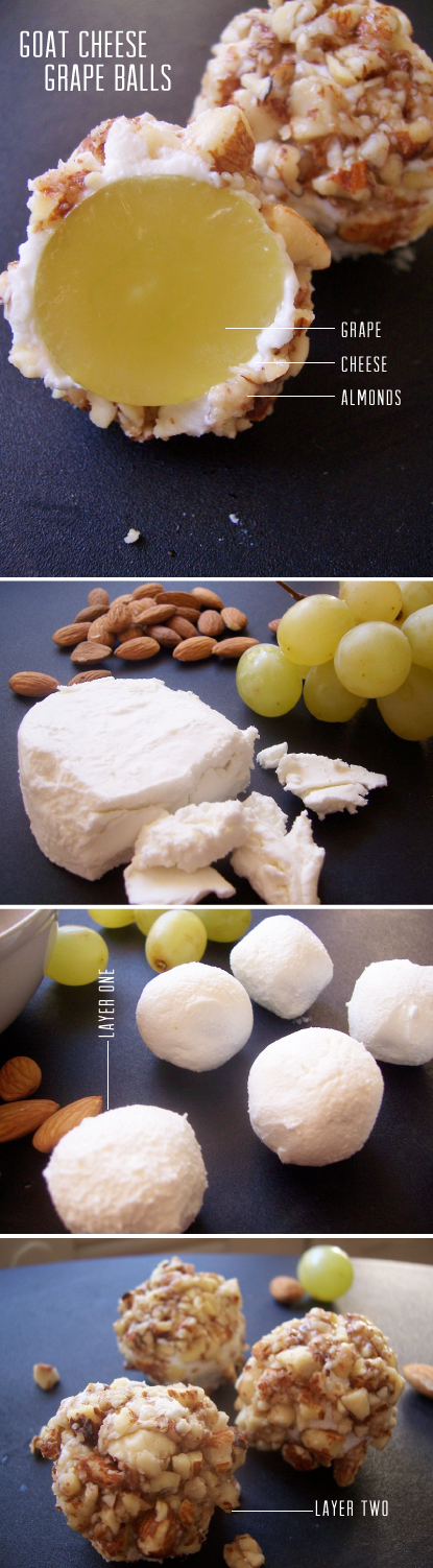 Boules aux raisins et fromage de chèvre frais