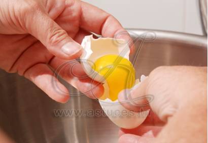 Séparer le blanc du jaune d'oeuf