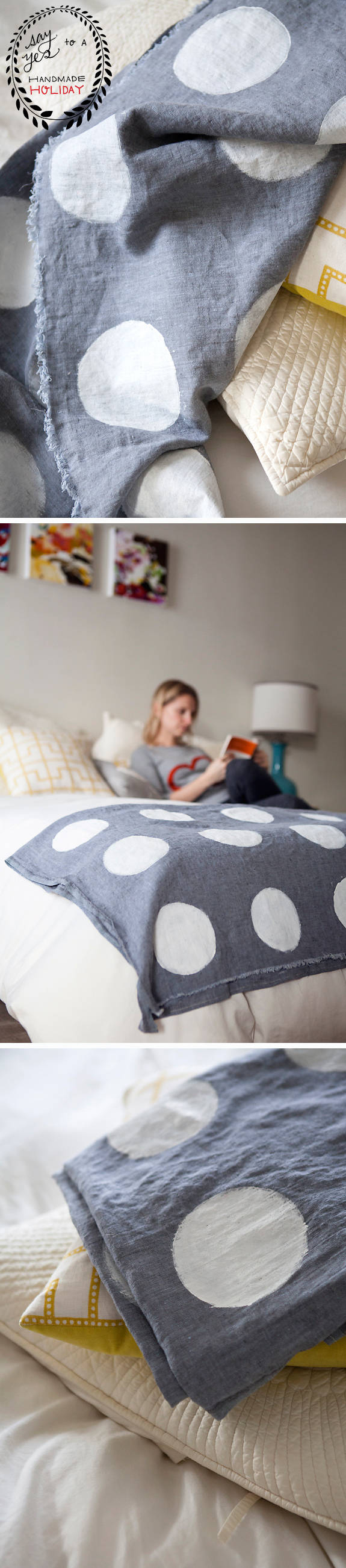 Réaliser un plaid à pois