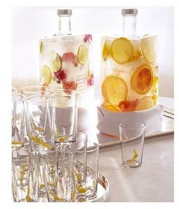 Décoration de table - Bouteille glacée