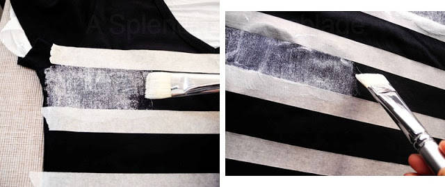 T-shirt avec des bandes pailletées