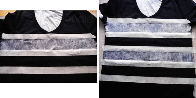 T-shirt avec des bandes pailletées