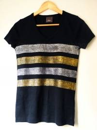 T-shirt avec des bandes pailletées