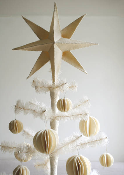 Boules décoratives en feutrine