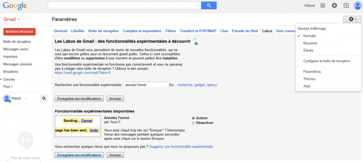 Annuler l'envoi d'un email sur Gmail
