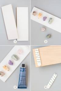Rangement pour colliers avec des cristaux de roche