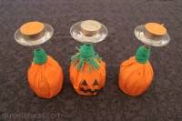 Bougeoirs citrouilles