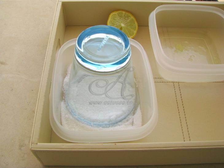 Décoration verre givre