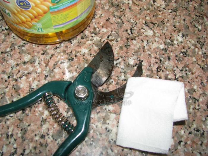 Enlever la rouille des outils en métal