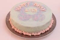 Gâteau rose et vert