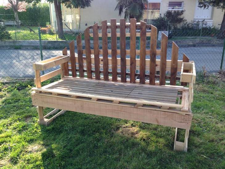 Fabrication d'un banc en palettes