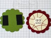 Calendrier de l'Avent dans un moule à muffins