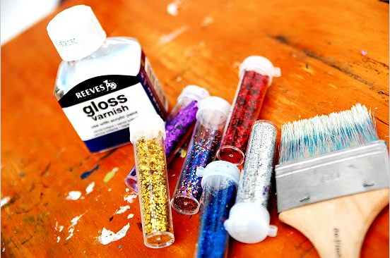 Relooker un bureau avec des paillettes