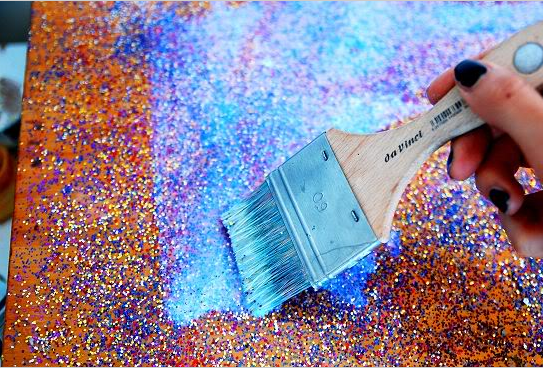 Relooker un bureau avec des paillettes