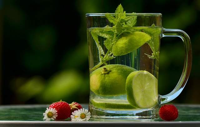 Eau détox citron menthe, l’hydratation est nécessaire pendant la période de jeûne
