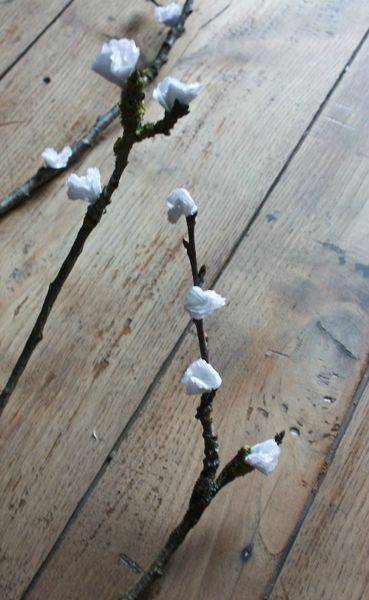 Branche fleurie décorative