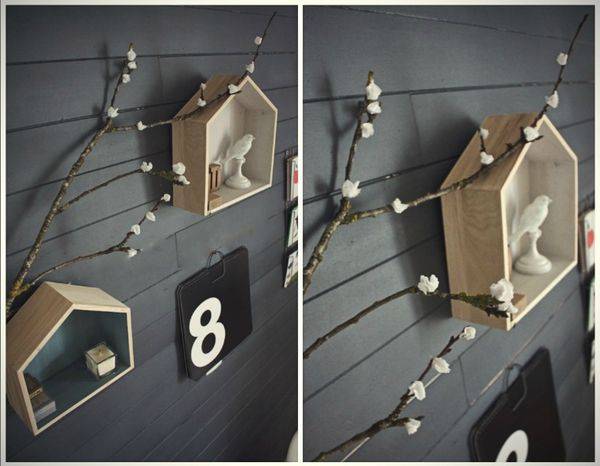 Branche fleurie décorative
