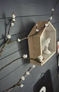 Branche fleurie décorative