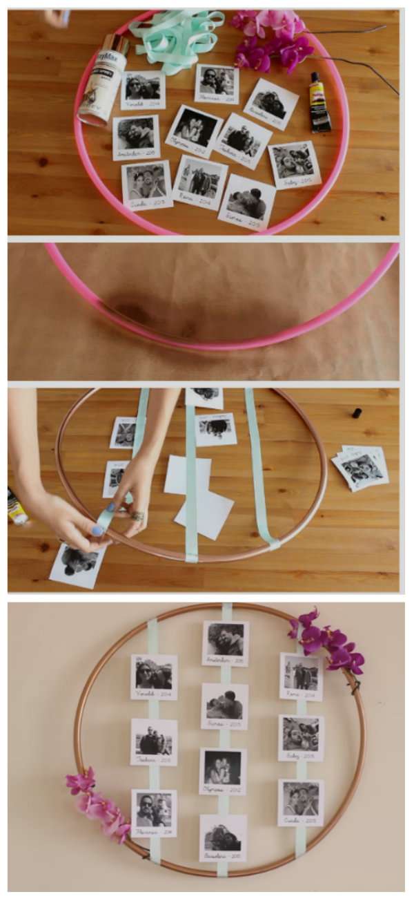 Cadre photo hula hoop
