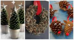 14 Décorations DIY avec des pommes de pin pour rendre Noël encore plus festif