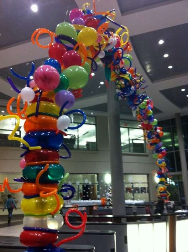 Arc de ballons multicolores