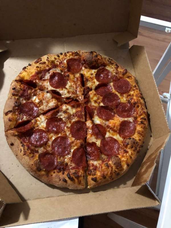 La manière dont cette pizza a été découpée