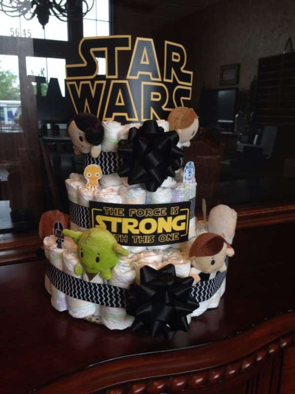 Gâteau de couches Star Wars