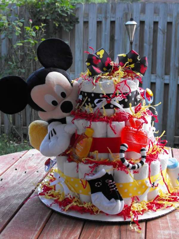 Gâteau de couches Mikey Mouse