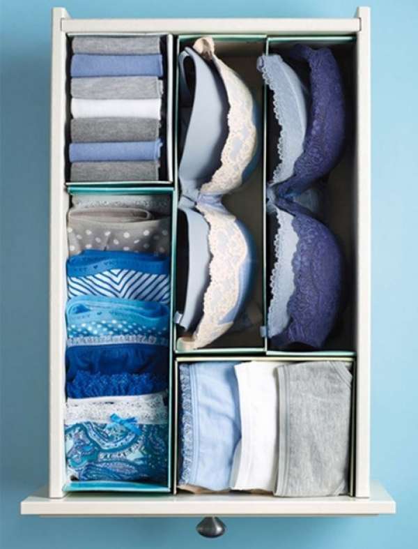 Des boites à chaussures pour organiser vos tiroirs