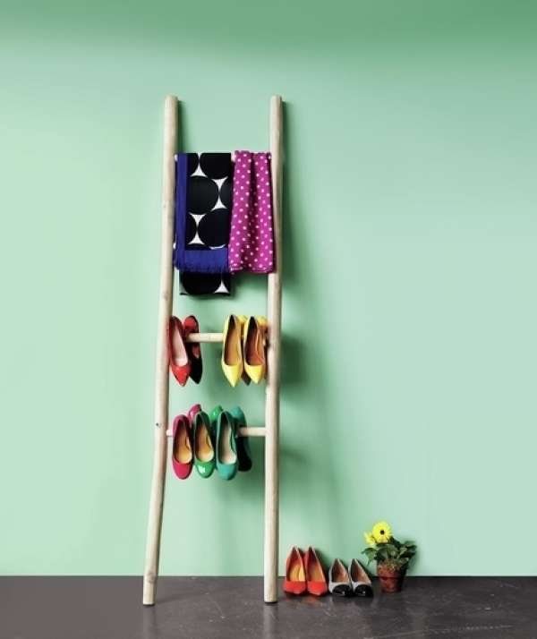 Une échelle pour accrocher vos chaussures ou écharpes