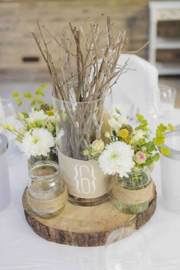 Bébé marbre cou deco table champetre mariage Alice Rouille Réussi